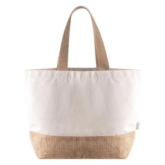 Jute-based bag with long handle
