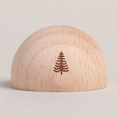 Porte-cartes demi-cercle avec sapin