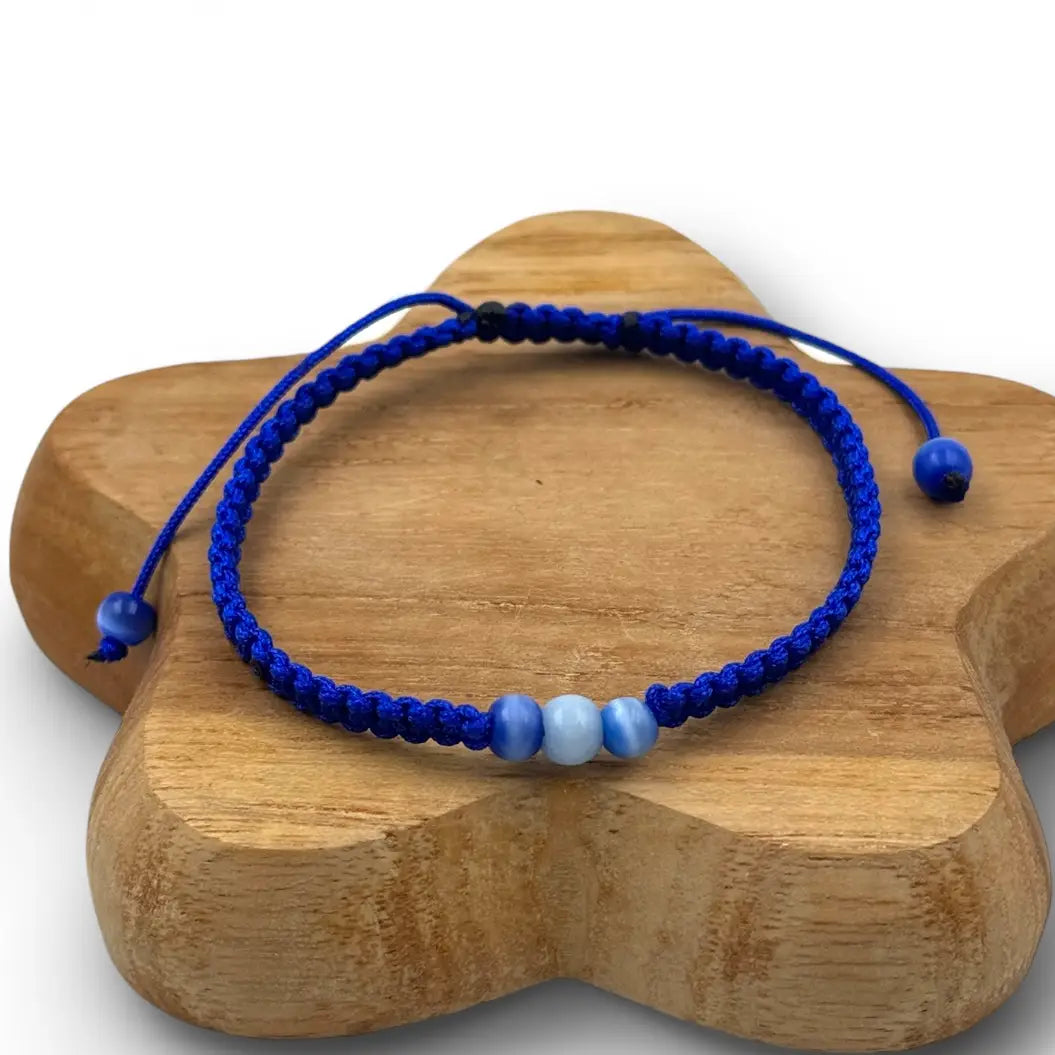 Men's macrame woven bracelet