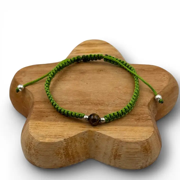 Men's macrame woven bracelet
