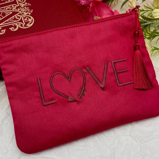 Trousse à maquillage avec inscription