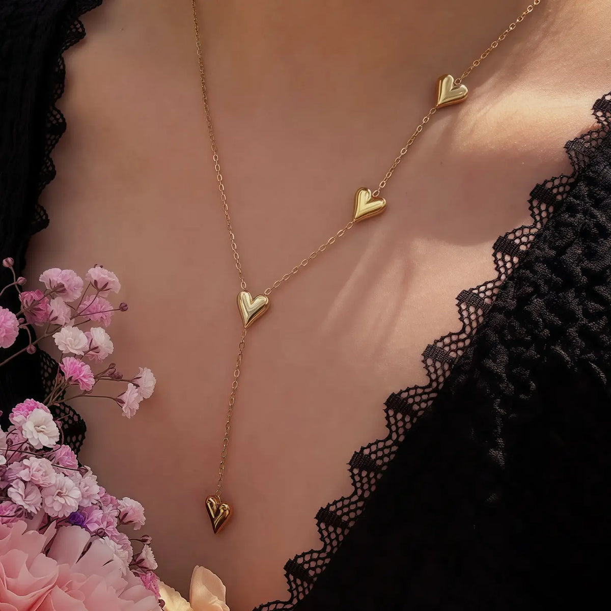 Stainless steel heart necklace