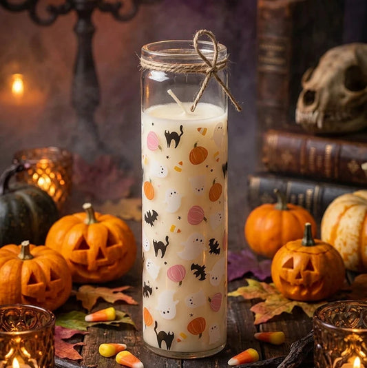 Bougie Candy Corn « Doux et effrayant »