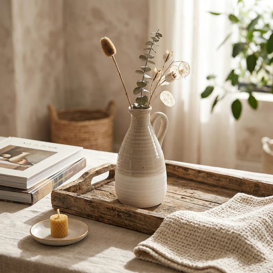 Carafe bicolore naturelle