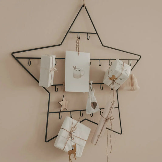 Calendrier de l'Avent en forme d'étoile