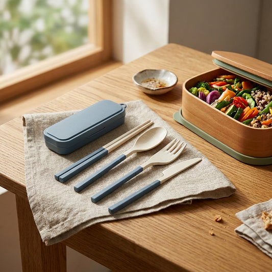 Set de couverts démontable et portable avec étui