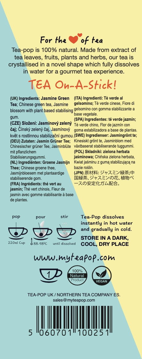 TEA-POP Jasmine – Thé sur bâtonnet