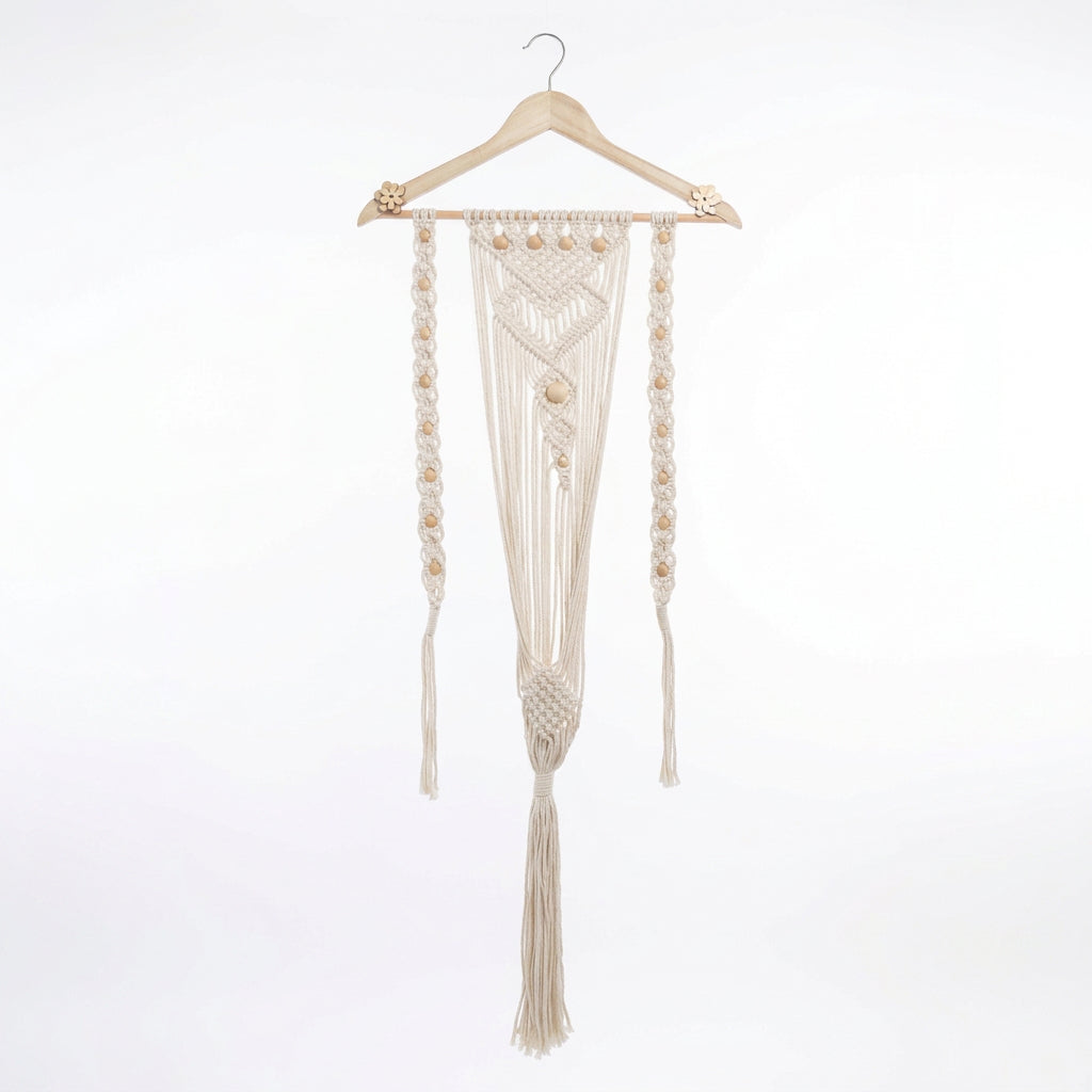 Suspension pour plantes en macramé